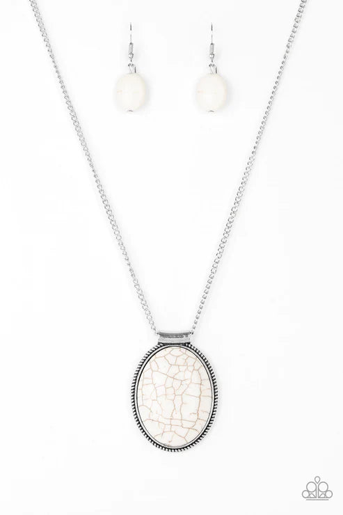 Paparazzi Necklaces - Southwest Showdown - White