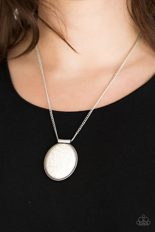 Paparazzi Necklaces - Southwest Showdown - White