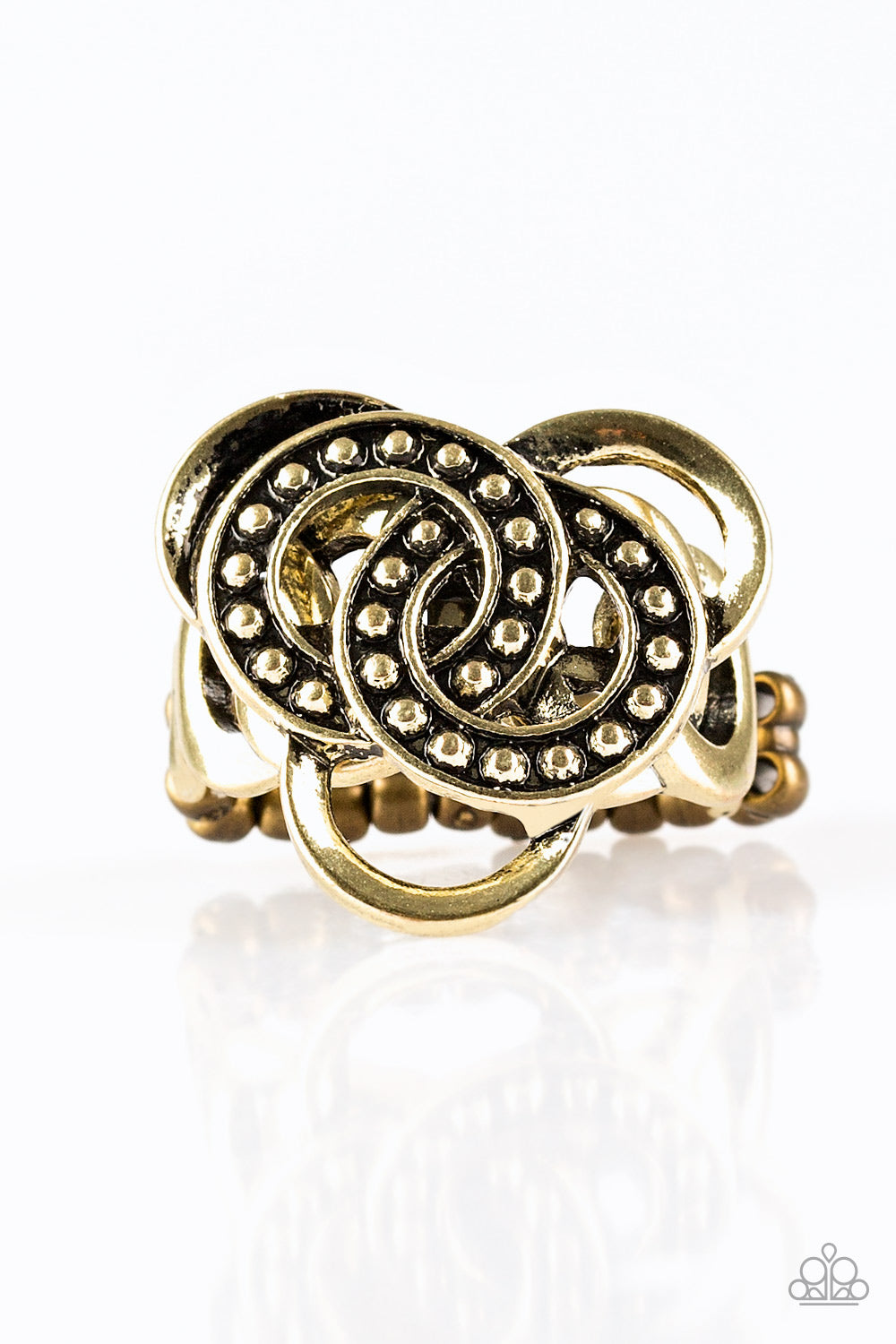 Paparazzi Rings - Dizzying Distraction - Brass