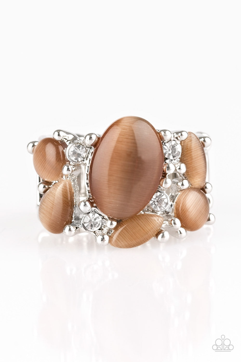 Paparazzi Rings - Modern Moonwalk - Brown