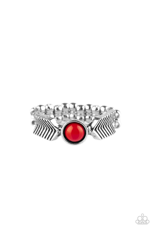 Paparazzi Rings - Awesomely Arrow Dynamic - Red