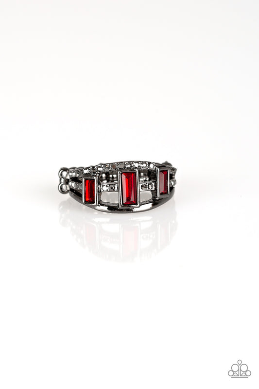 Paparazzi Rings - Noble Nova - Red