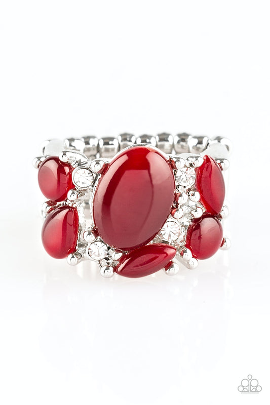 Paparazzi Rings - Modern Moonwalk - Red