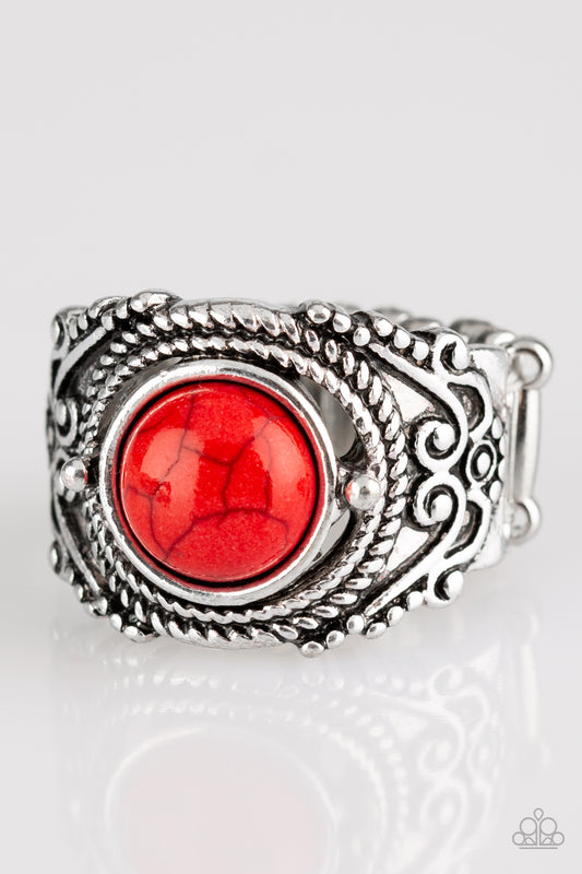 Paparazzi Rings - Stand Your Ground - Red