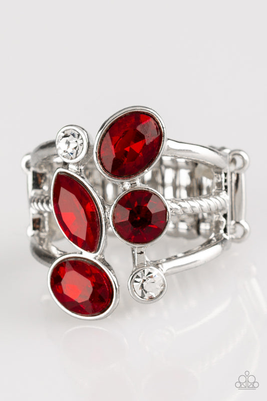 Paparazzi Rings - Metro Mingle - Red
