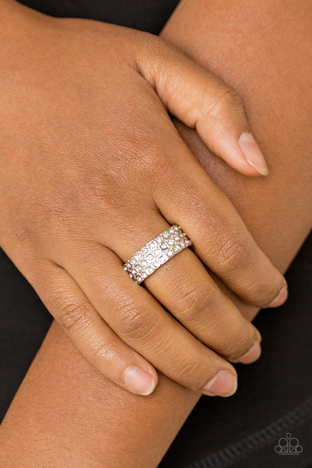 Paparazzi Rings - Feeling Fab-You-less - White