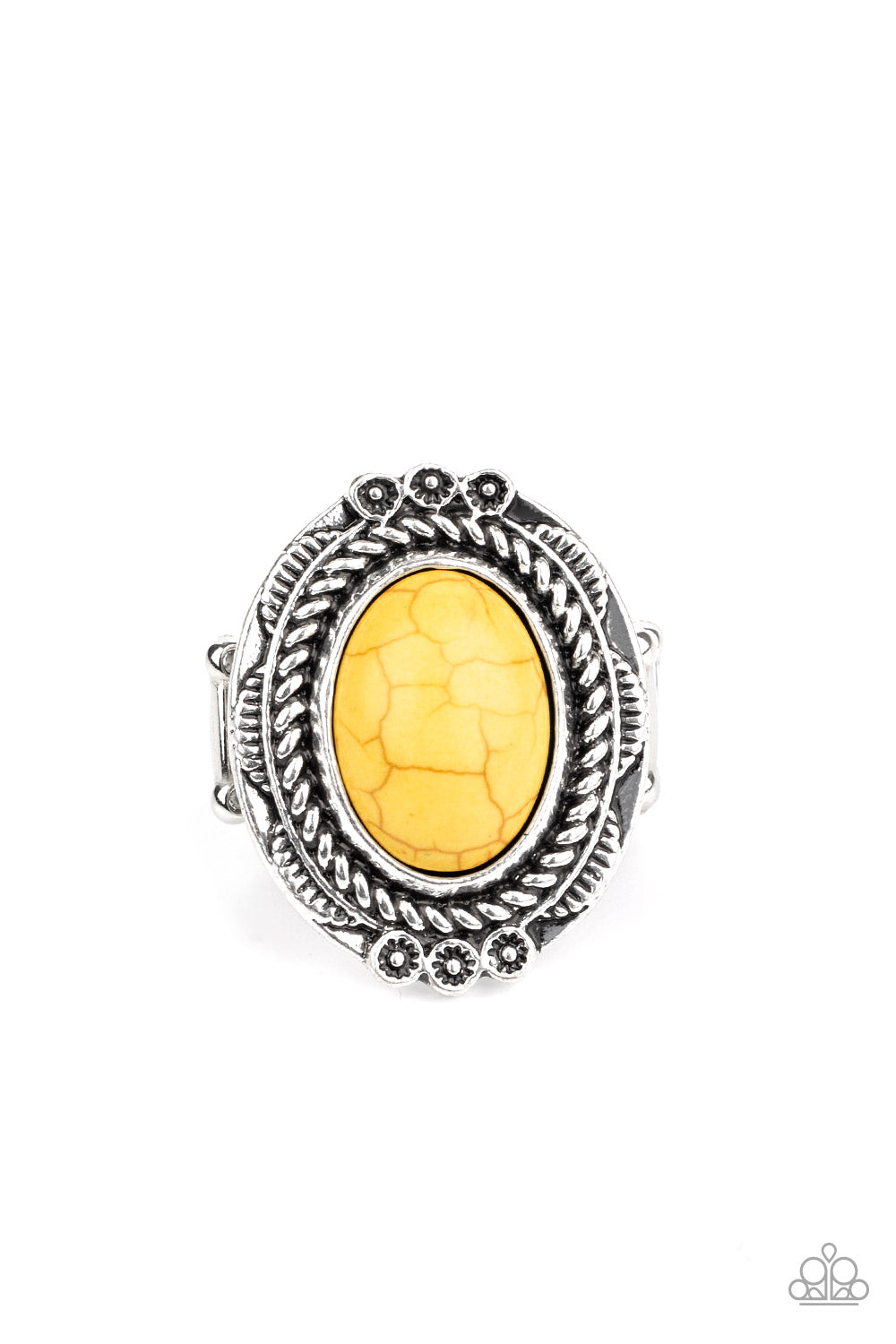 Paparazzi Rings - Tumblin' Tumbleweeds - Yellow