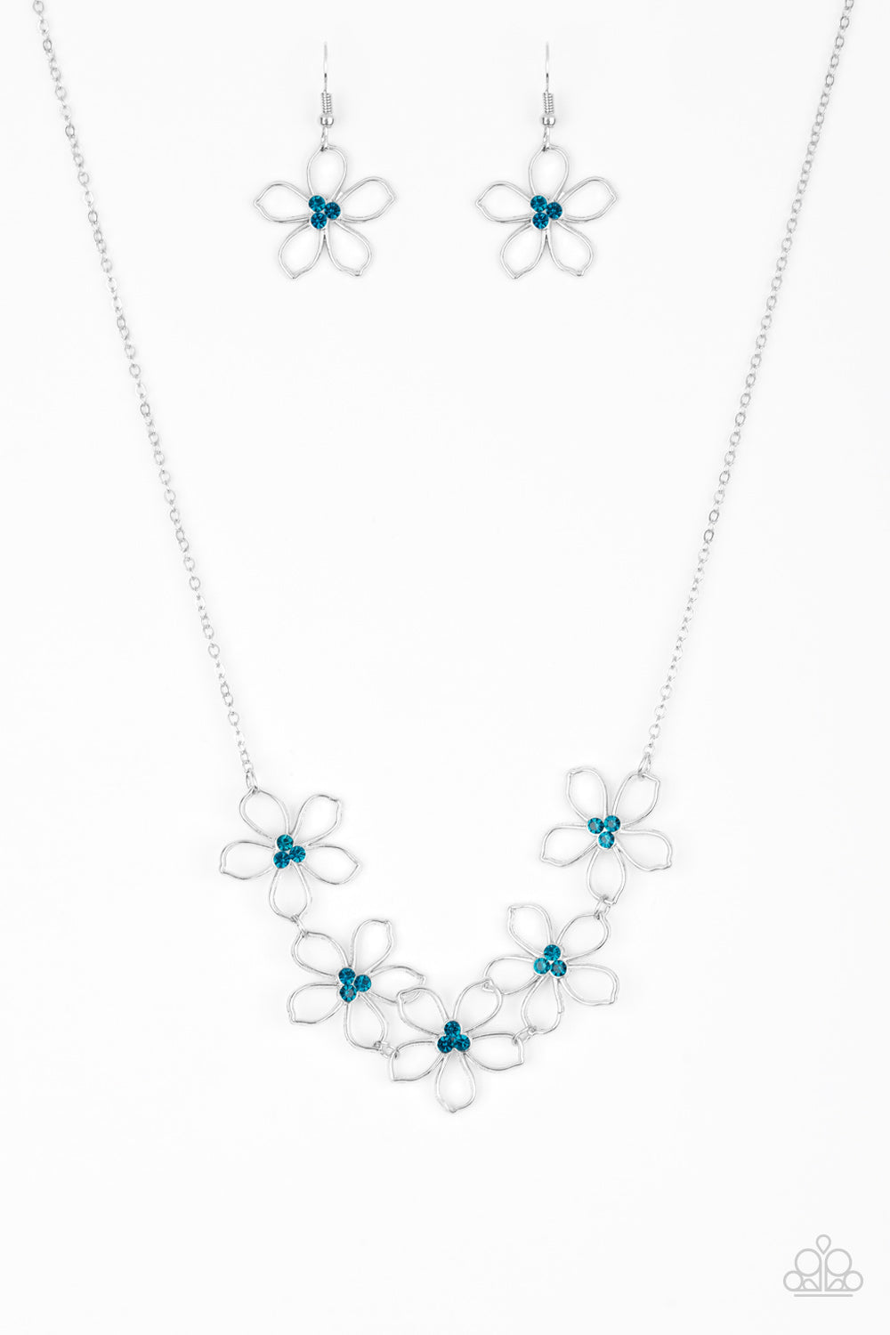 Paparazzi Necklaces - Hoppin' Hibiscus - Blue