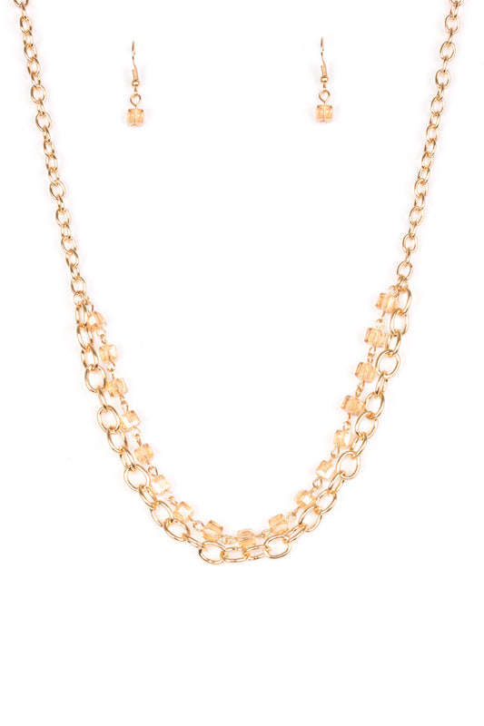 Paparazzi Necklaces - Block Party Princess - Gold