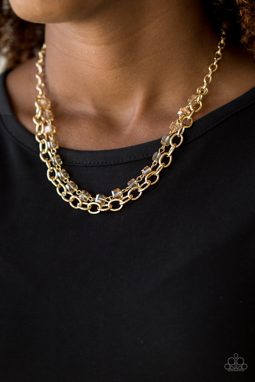 Paparazzi Necklaces - Block Party Princess - Gold
