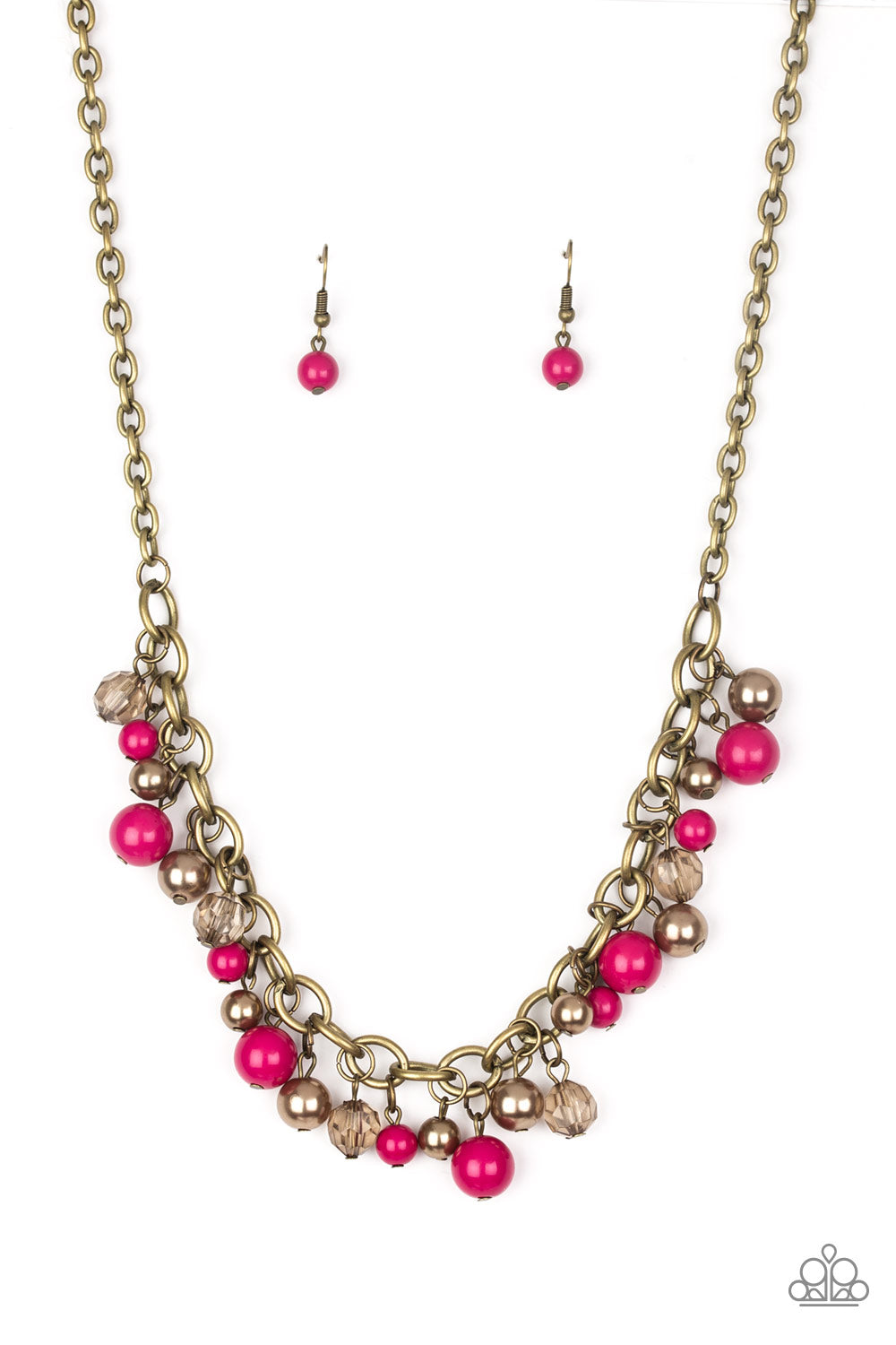 Paparazzi Necklaces - The Grit Crowd - Pink