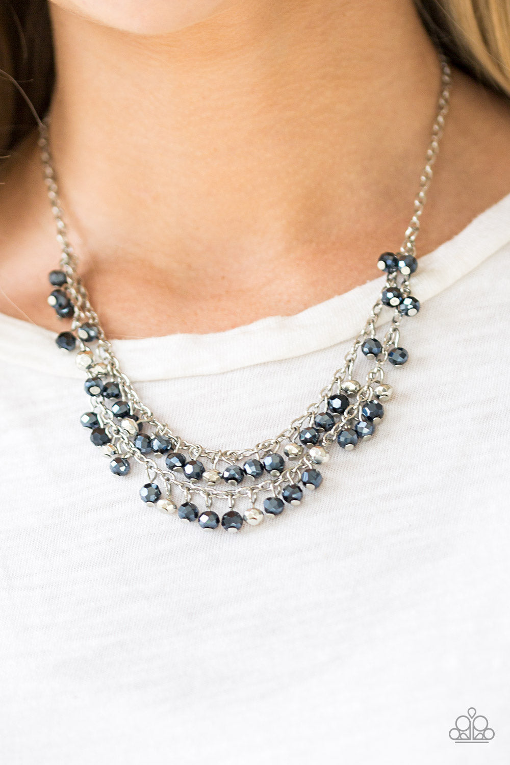 Paparazzi Necklaces - So In Season - Blue