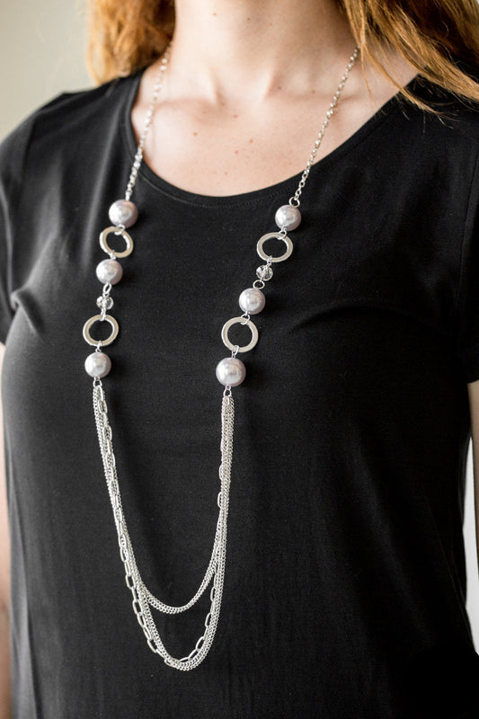 Paparazzi Necklaces - Its About SHOWTIME! - Silver