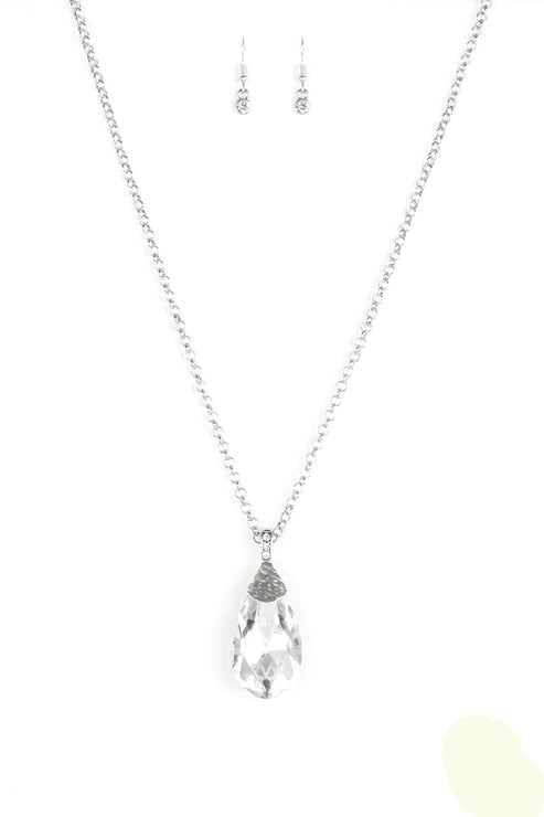 Paparazzi Necklaces - Spellbinding Sparkle - White
