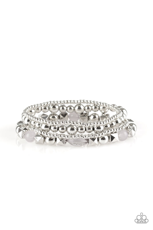 Paparazzi Bracelets - Babe - alicious - Silver