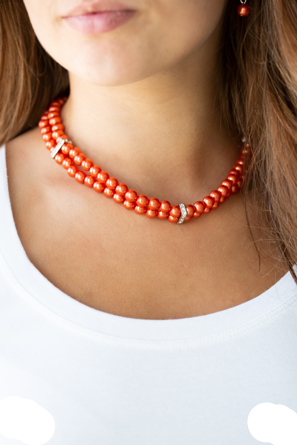 Paparazzi Necklaces - Put On Your Party Dress - Orange