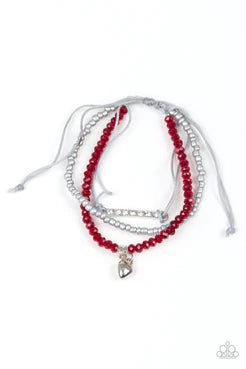 Paparazzi Urban Collection - Reckless Romance - Red Pull Cord
