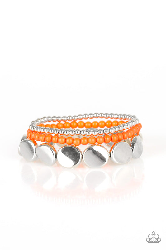 Paparazzi Bracelets - Beyond The Basics - Orange
