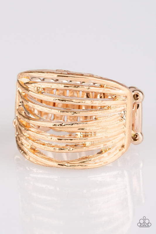 Paparazzi Rings - Give Me Space - Rose Gold