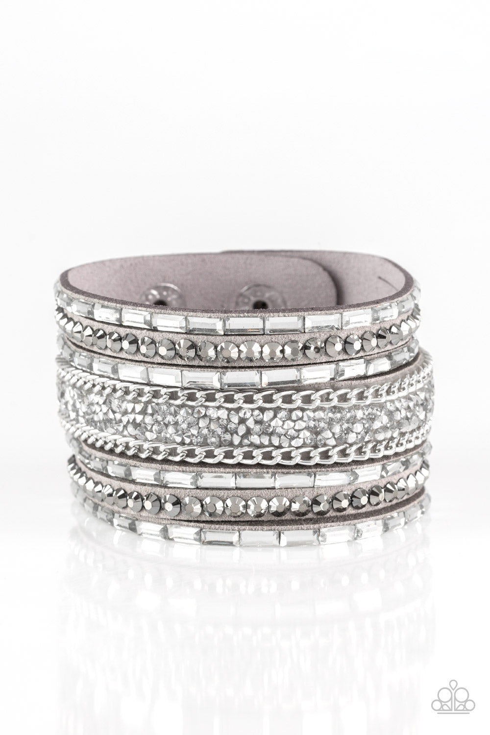 Paparazzi Urban Collection - Rhinestone Rumble - Silver