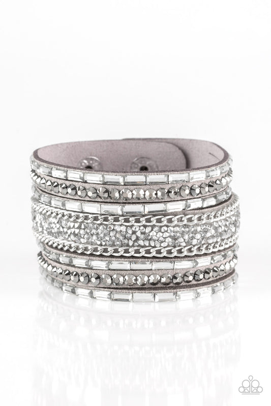 Paparazzi Urban Collection - Rhinestone Rumble - Silver