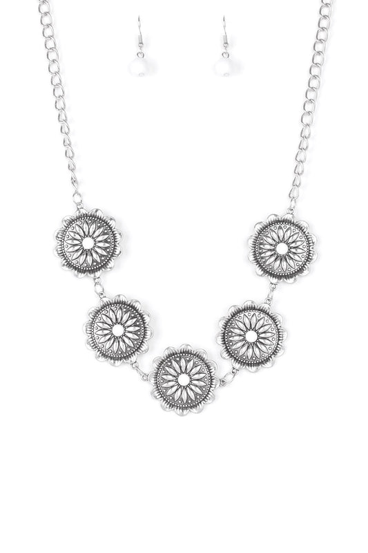 Paparazzi Necklaces - Medallions , Myself, and I - White
