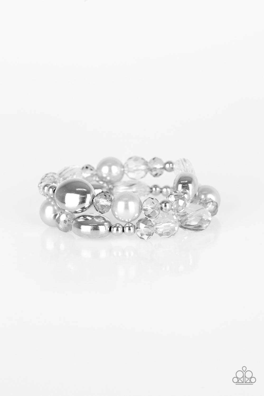 Paparazzi Bracelets - Downtown Dazzle - Silver