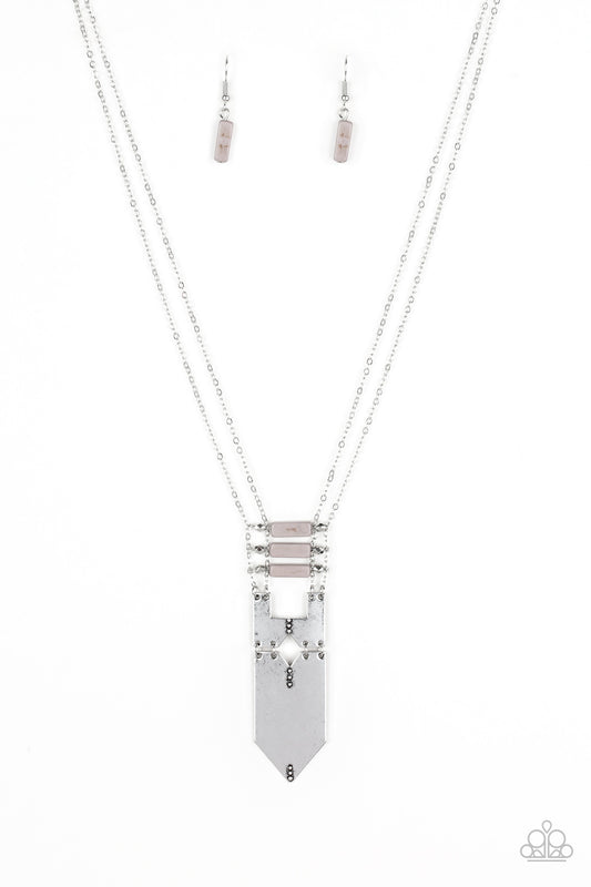 Paparazzi Necklaces - Triassic Era - Silver