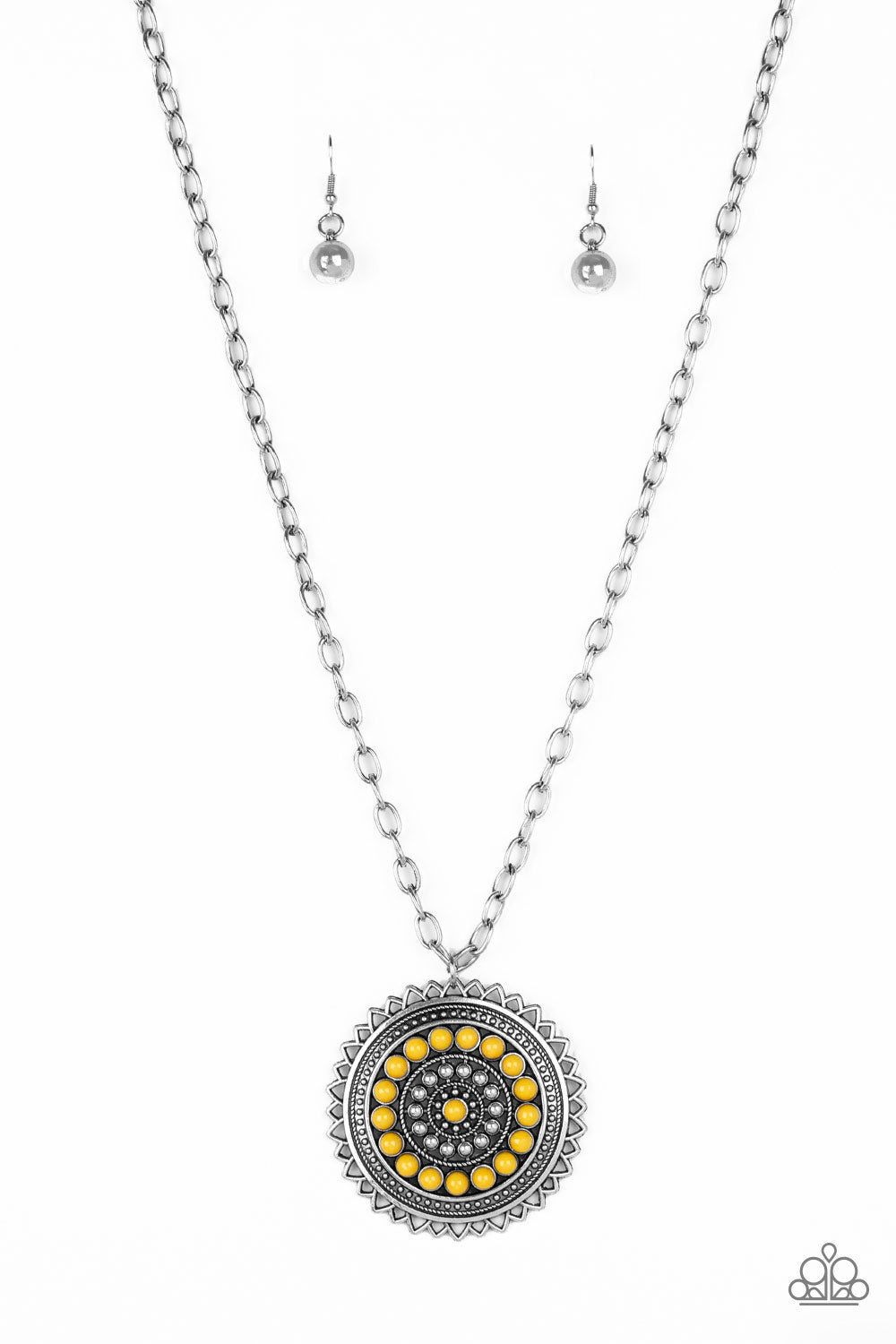 Paparazzi Necklaces - Lost SOL - Yellow