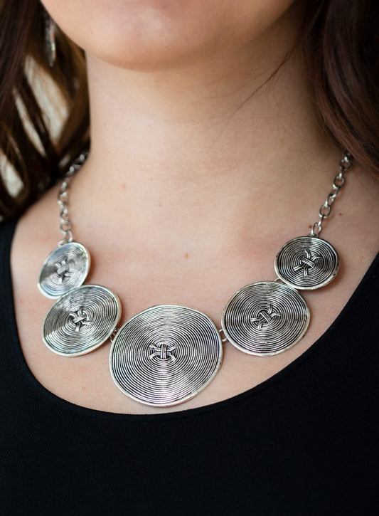 Paparazzi Necklaces - Deserves A Medal - Silver