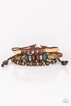 Paparazzi Urban Collection - Country Campout - Brown Pull Cord