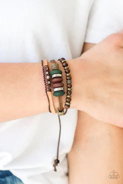 Paparazzi Urban Collection - Country Campout - Brown Pull Cord