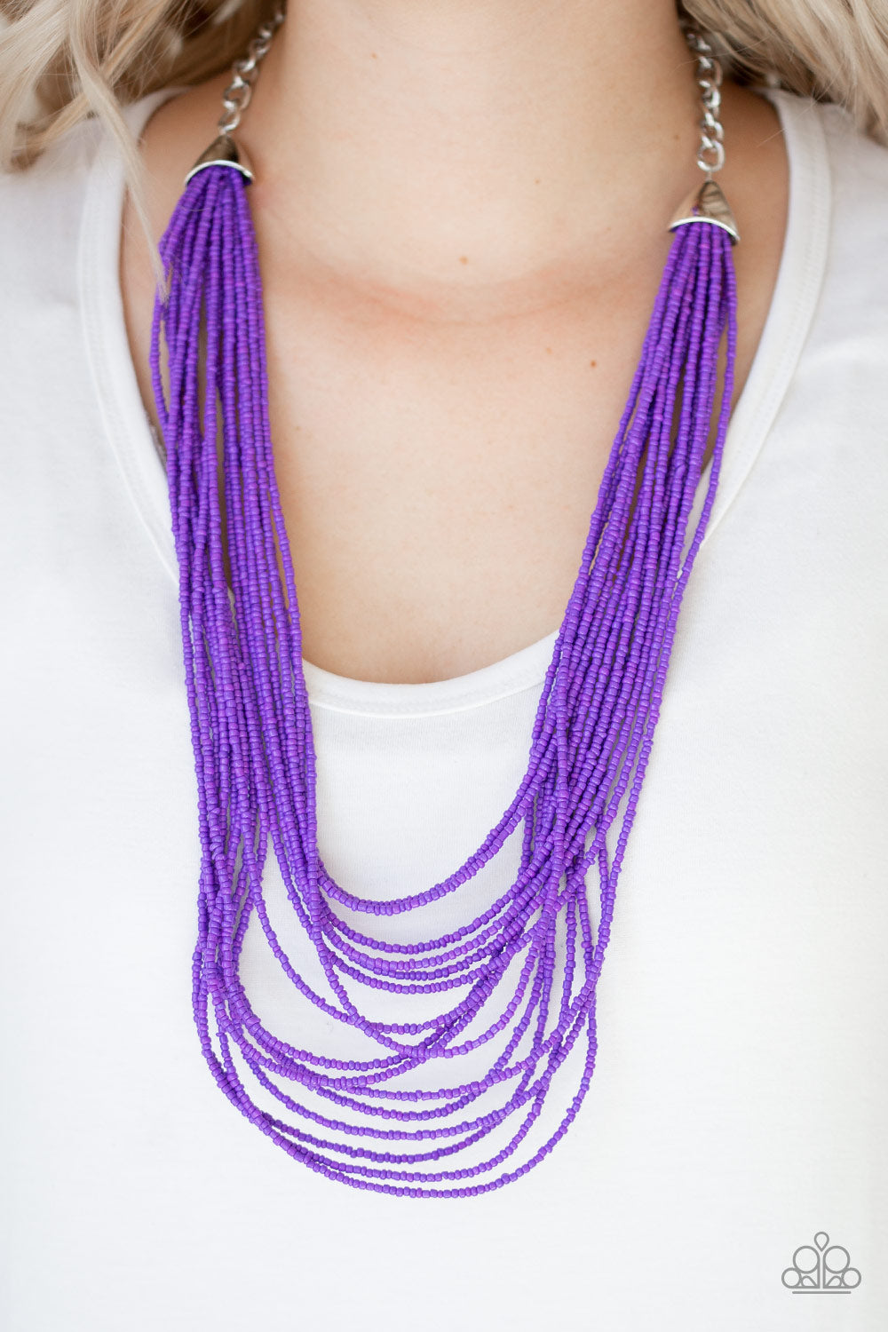 Paparazzi necklace - Peacefully Pacific - Purple