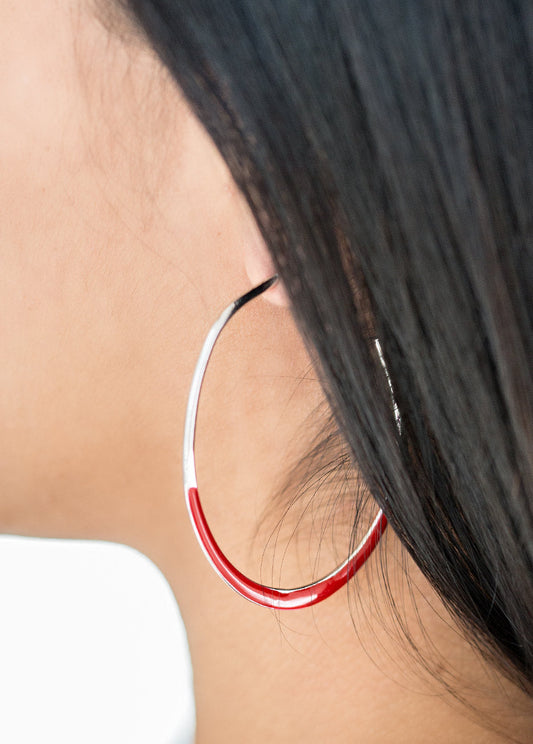 Paparazzi Earrings - So Seren-DIP-itous - Red