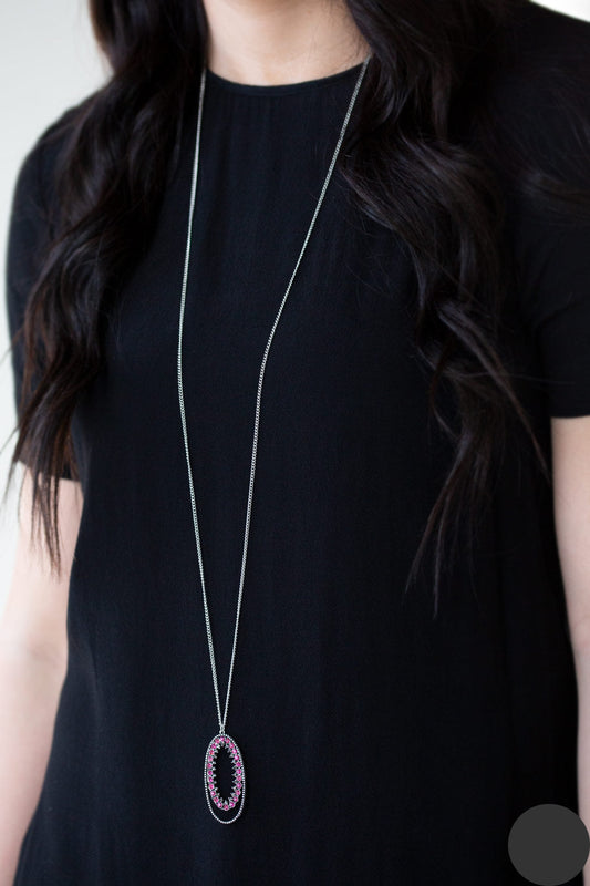 Paparazzi Necklaces - Money Mood - Pink