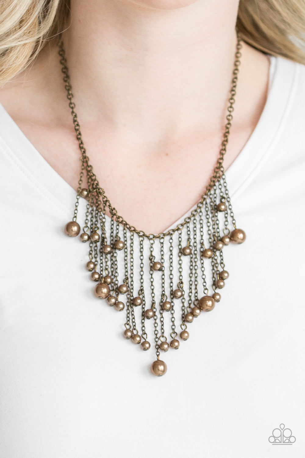 Paparazzi Necklaces - Catwalk Champ - Brass