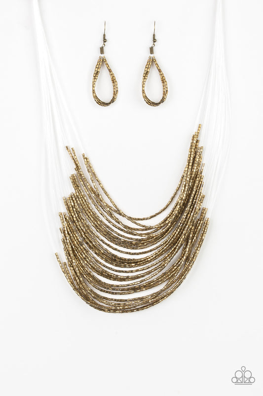 Paparazzi Necklaces - Catwalk Queen - Brass