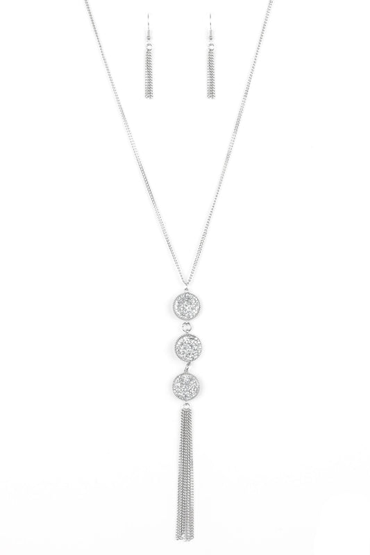 Paparazzi Necklaces - Triple Shimmer - White