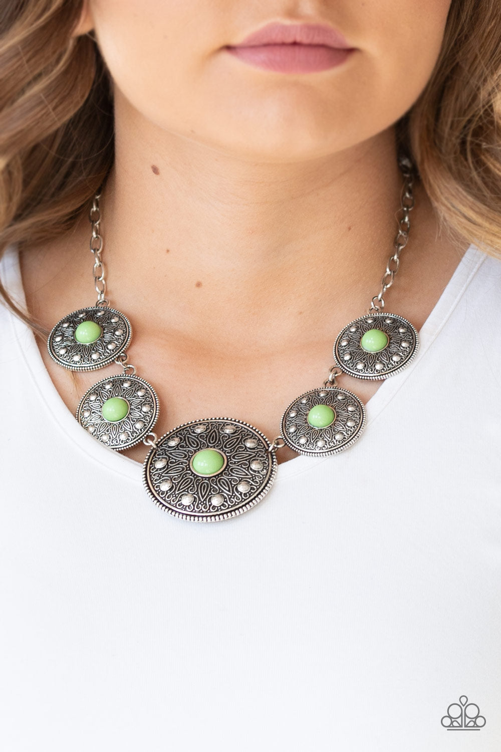 Paparazzi necklace - Hey, SOL Sister - Green