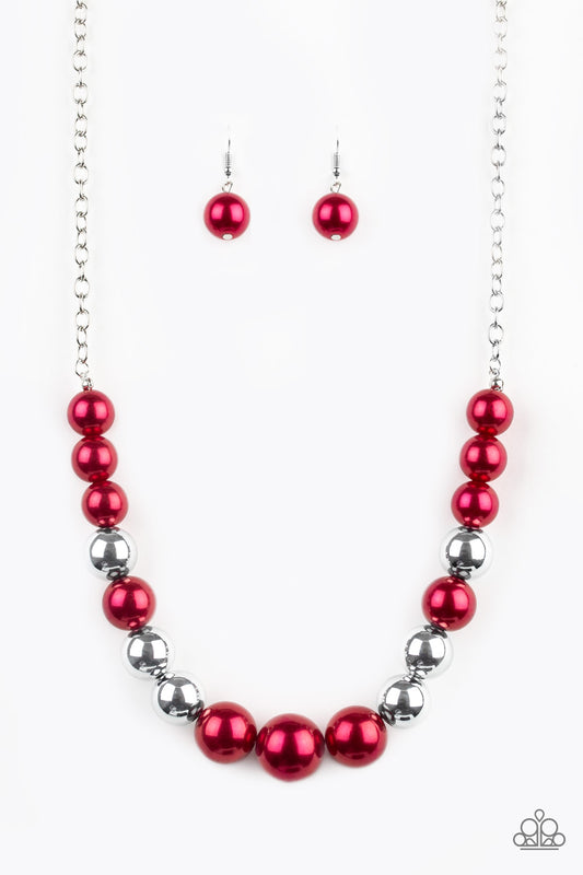 Paparazzi Necklaces - Take Note - Red