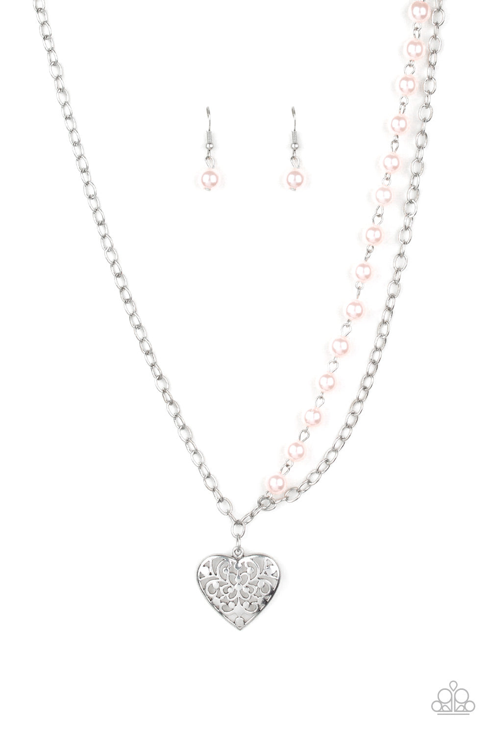 Paparazzi necklace - Forever In My Heart - Pink