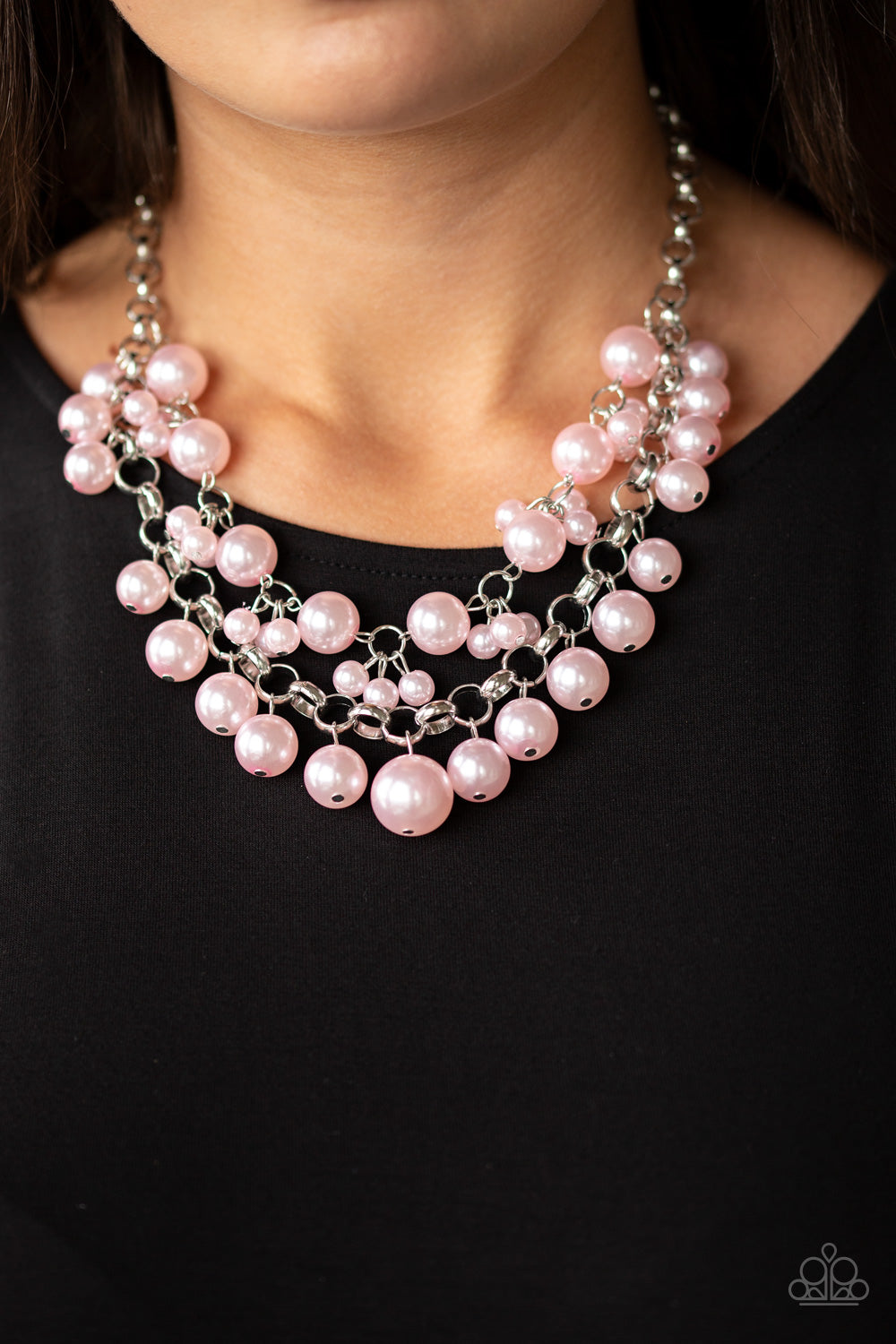 Paparazzi Necklaces - Ballroom Service - Pink