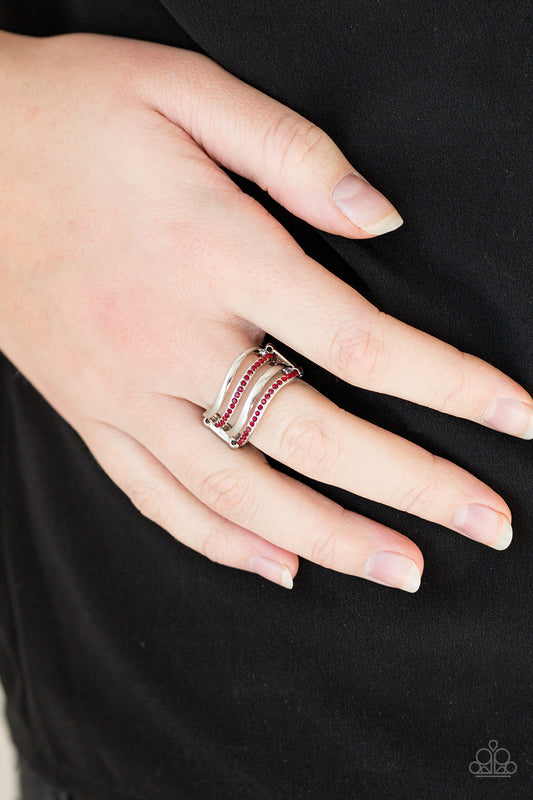 Paparazzi ring - Pageant Wave - Red