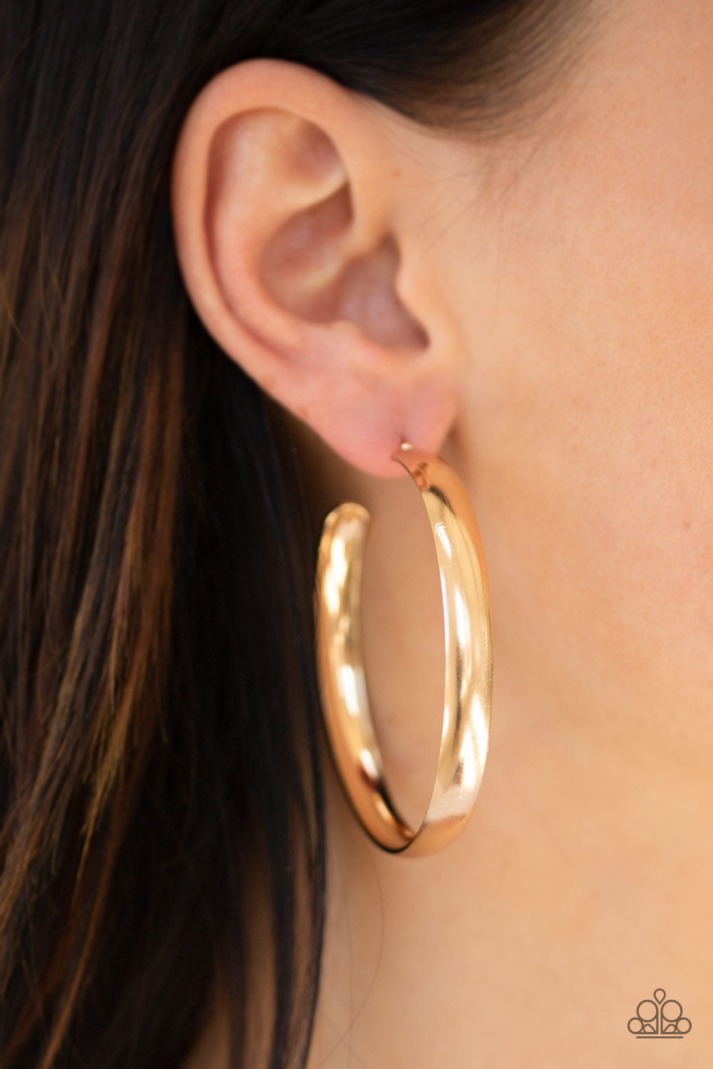 Paparazzi Earrings - A Double Feature - Gold