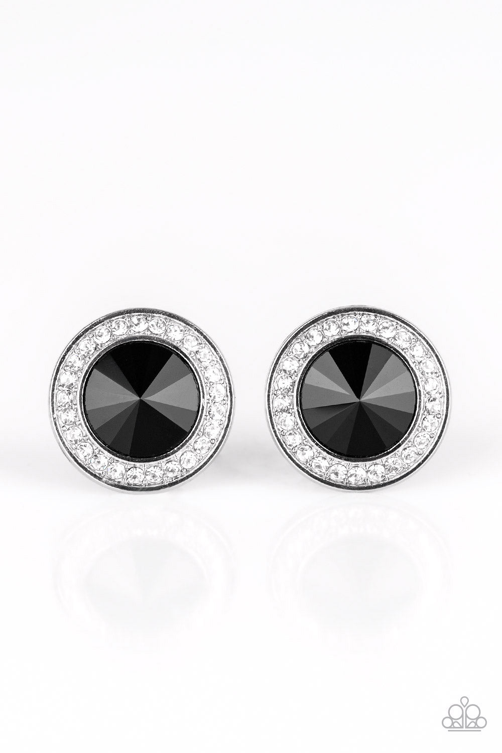 Paparazzi Earrings - What Should I Bling? - Black Post