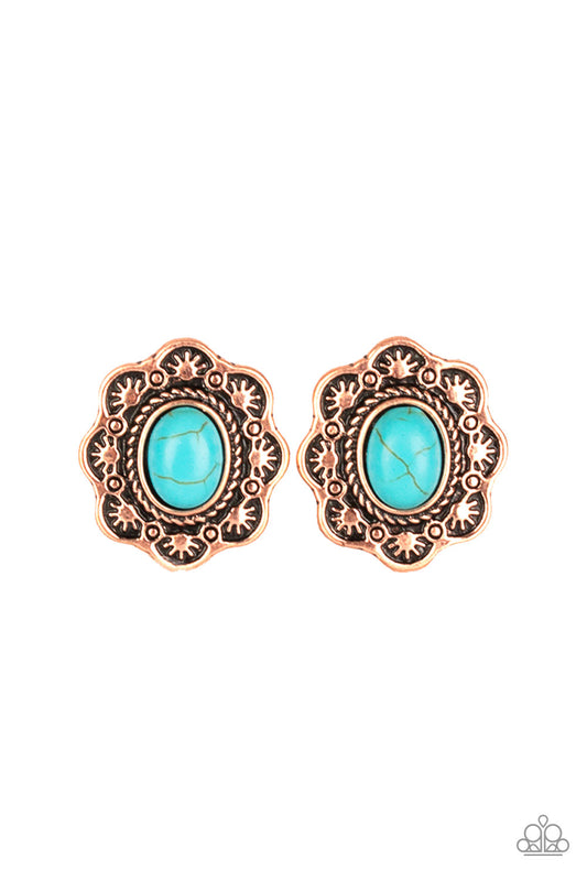 Paparazzi Earrings - Springtime Deserts - Copper