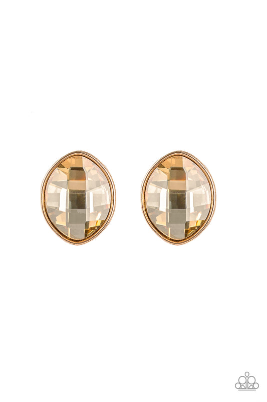 Paparazzi Earrings - Movie Star Sparkle - Gold