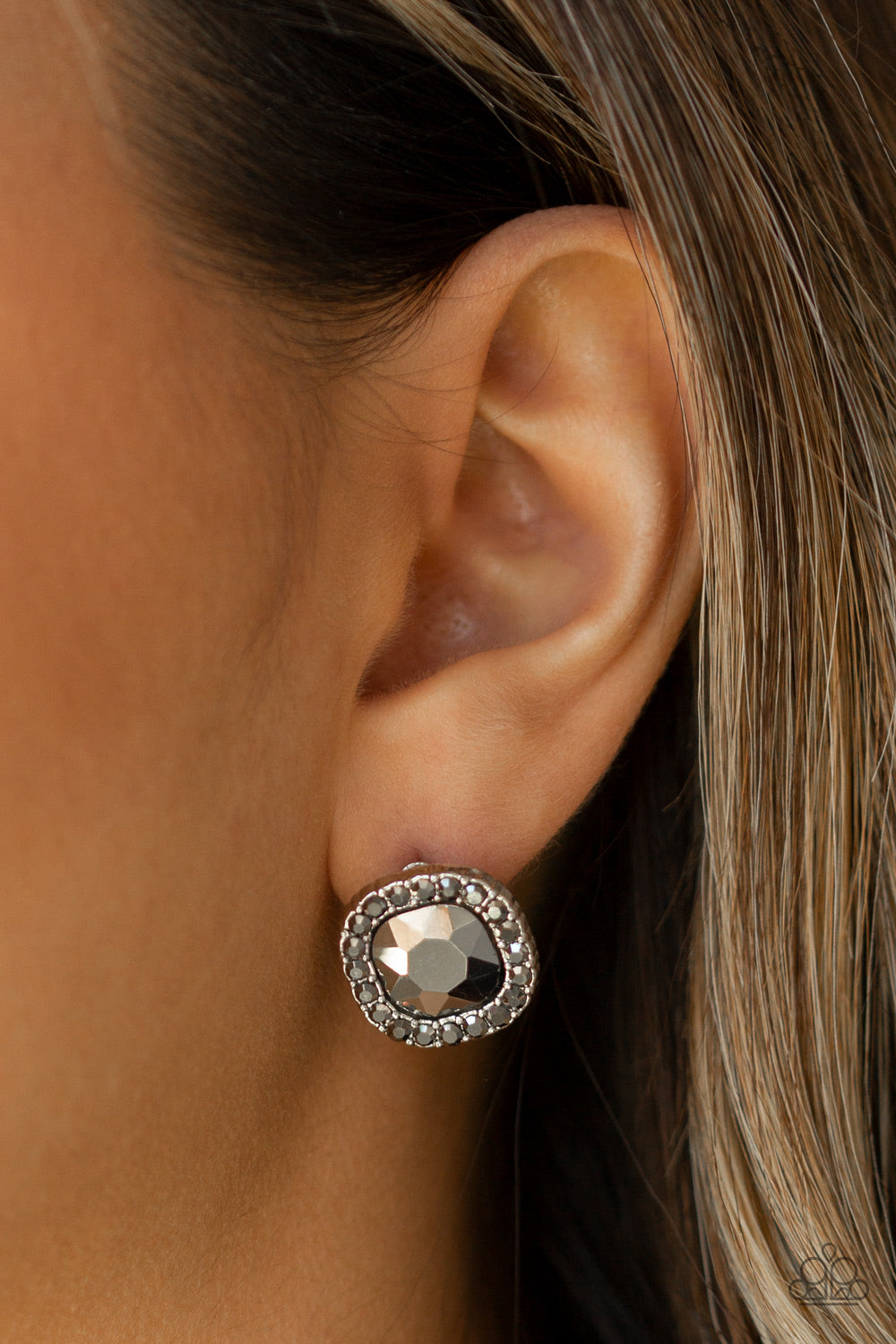 Paparazzi Earrings - Bling Tastic! -Silver