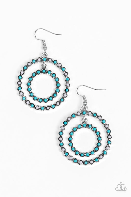 Paparazzi Earrings - Vibrant Venture - Blue