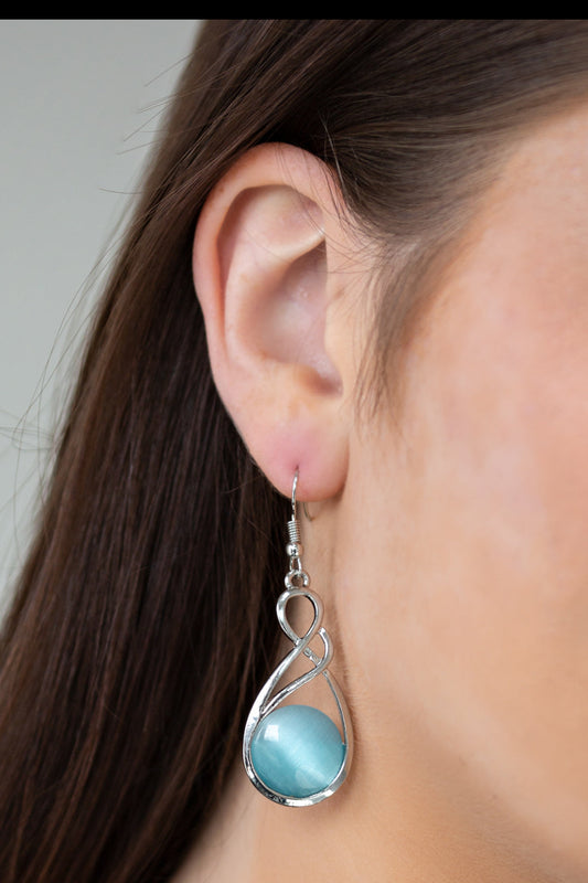 Paparazzi Earrings - Swept Away - Blue